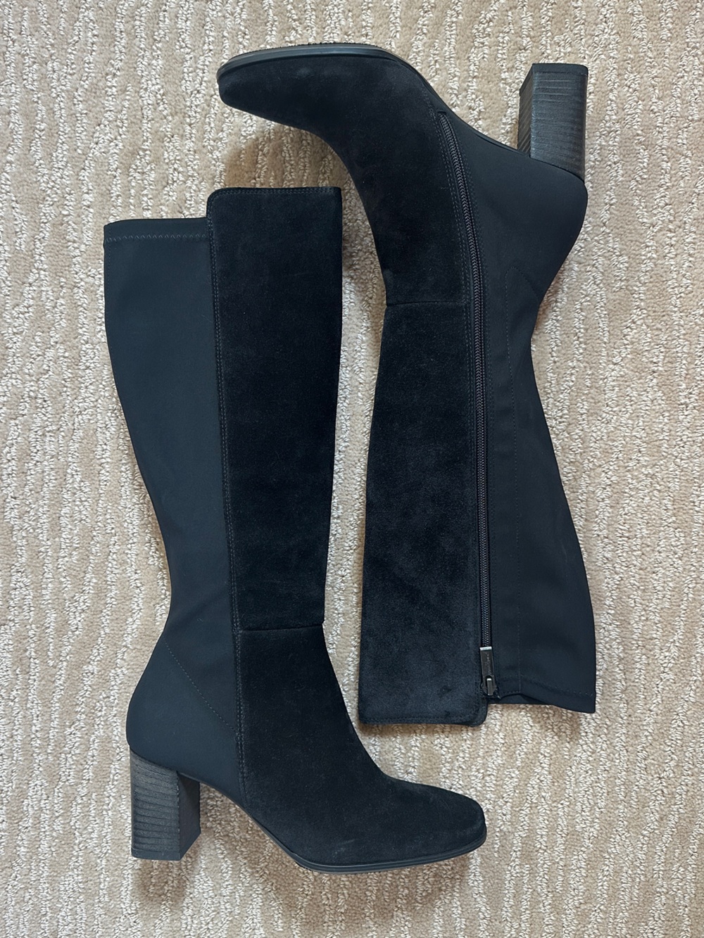 Paul Green | Black Suede Water Resistant Boot | Size 6